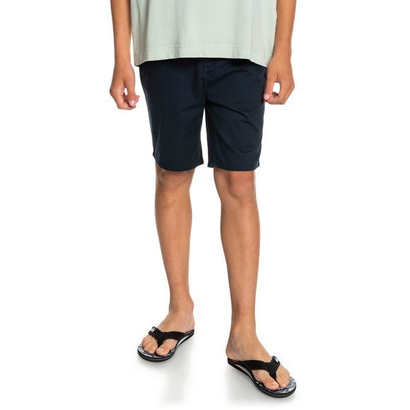 Quiksilver Boys Everyday Chino Shorts Navy Blazer Size 10S - Picture 1 of 1